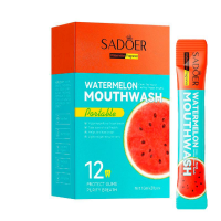Ополіскувач для рота у стіку Sadoer watermelon Mouthwash з ароматом кавуна (В упаковці 20 стіків)