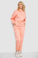 Спортивний костюм жіночий на флісі, колір персиковий, 247R10765