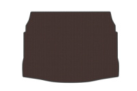 Резиновый коврик в багажник (нижний, коричневый) для Volkswagen Golf 8 2019- гг