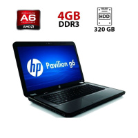 Ноутбук Б-класс HP Pavilion g6-2126sr / 15.6« (1366x768) TN / AMD A6-4400M (2 ядра по 2.7 - 3.2 GHz) / 4 GB DDR3 / 320 GB HDD / AMD Radeon HD 7520G