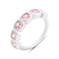 Серебряное кольцо CatalogSilver с фианитами, вес изделия 3,38 гр (60002297) 17.5 размер