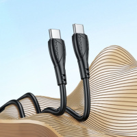 Кабель type c type c Borofone BX121 60W, 1 м., кабель для быстрой зарядки type-c, провод для зарядки