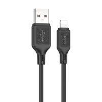 Кабель Hoco X90 USB to Lightning 1m black