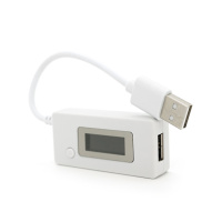 USB тестер KCX-017 напряжения (3-7V) и тока (0-3A) емкости заряжаемой батареи (0-19999mAh), White