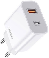 Сетевое зарядное устройство USB Remax Surie Series PD QC Fast Charger RP-U68-White 20 Вт белое