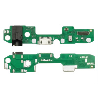 Разъём зарядки для TECNO POVA (LD7) на плате с микрофоном и компонентами