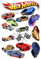 Вафельные картинки на тему: Hot wheels