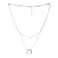 Серебряное колье CatalogSilver с без камней, вес изделия 4,16 гр (2052937) 400450 размер