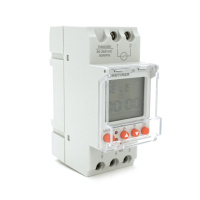 Реле времени Sinotimer TM920BK, на DIN-рейку, LCD, программируемый, сменная батарея, 30А, 85-265V, 87х65х36 мм