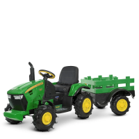 Дитячий трактор із причепом на пульті керування Bambi M 4619ABLR5 зелений.