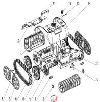 Валик для чищення до пилососа Aquajoy Cyclone C1 Pro (B.WY3312.04.007)