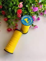 (1 шт) Нить капроновая обувная 375 т. Цвет жёлтый. Катушка 20 м