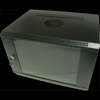 Hypernet WMNC-15U-FLAT-AC-BLACK Шкаф коммутационный настенный 15U 600x450 разборный