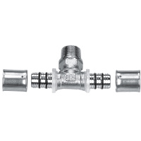 Трійник Rifeng з зовнішньою різьбою 16 х 3/4« х 16