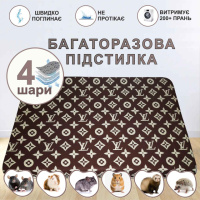 Багаторазова підстилка 25х43 см наповнювач для гризунів