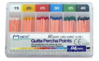 Штифты гуттаперчивые Мета бимед ( Meta Biomed) 120шт № 20