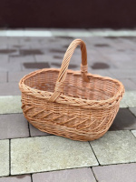 Кошик квадратний «Збройона» 1 шт. 35x25x15 см плетений з натуральної лози для Великодня пасхальна корзина