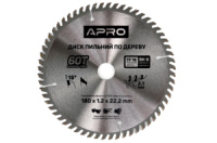 Диск пильный по дереву Apro 180 x 22.220мм x 60T (830137)