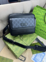 Крос-боді сірого кольору Gucci With Tag c839