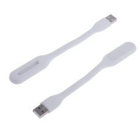 USB LED лампочка гибкая 3W, холодный свет белая