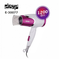 Фен для волос электрический складной портативный компактный 1200W DSP 30077 Сиреневый