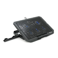 Подставка под ноутбук XSTRIKE XS-55, 10-17«, 5*70mm 2200±10% RPM, корпус пластик+алюминий, 2xUSB 2.0, 356x259x28mm, RGB, Box Q20