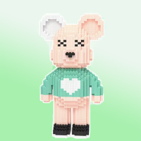 Конструктор Magic Blocks у вигляді ведмедика Bearbrick на 1241 деталь (8115)