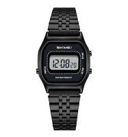 Жіночий годинник Skmei 2651BK Black у класичному стилі з електронним циферблатом