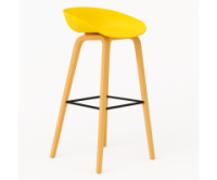 Стілець Адель барний високий жовтий