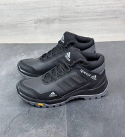 Черевики зимові натуральна  шкіра Adidas чорні