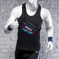 Сумка-бананка Sport чоловіча/жіноча спортивна 32×16 см з розширювачем поясна сумка або сумка через плече (3747)