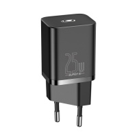 Мережевий зарядний пристрій Baseus Super Si Type-C 25W Чорний (CCSP020101)