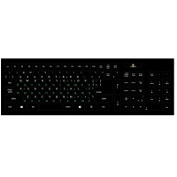 Наклейка на клавиатуру XoKo 109 keys UA/rus green, Latin white (XK-KB-STCK-BG)