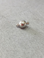 Замок магнитный. Размер 8 мм, Цвет - сталь