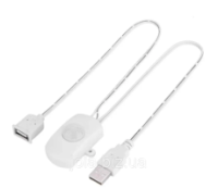Инфракрасный датчик движения PIR USB 5A 5–24V с двумя разъемами