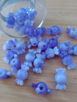 Бусина «конфетка» / размер 10×18 (отв.3 мм)/ Цвет- фиолетовый. Цена указана за 10 шт.