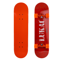 Скейтборд деревянный красный «LUKAI»