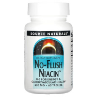 Source Naturals No-Flush Niacin 500 mg 60 таблеток