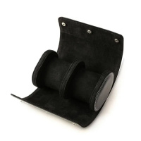 Коробка для двох годинників Boxes Roll Black — футляр у формі ролу для зберігання та подорожей