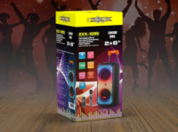 Портативна акустика ZXX-1095 80Вт 2x8« 59х27х26 см. (8711)