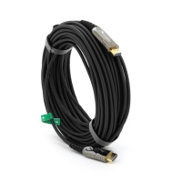 Кабель VEGGIEG HA-20 HDMI-HDMI 4K UHD, 20.0m, v2,0, OD-4.0mm, круглый, Black, коннектор Black-Metal, Box