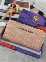 Гаманець жіночій Michael Kors пудровий+срібло