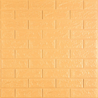 3D панель самоклеюча 700х770х5мм цегла Жовто-пісочний (009-5) SW-00000028