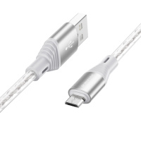 Кабель Borofone BX96 USB to MicroUSB 1m grey