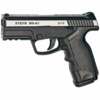 Пистолет пневматический ASG Steyr M9-A1 (4,5mm), черный/никель