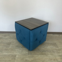 Пуф-трансформер 5в1 Остин-1 со столиком велюр бирюзовый/риголетто темный 2-1-9005