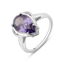 Серебряное кольцо CatalogSilver с александритом 4.638ct, вес изделия 3,84 гр (2085881) 18 размер