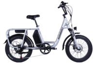 Велосипед з електроприводом 20« AL Dorozhnik eADAMANT HDD рама-18,5» 48B 17.5А*г 750Вт срiблястий 2025 крила, підніжка