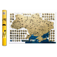 Скретч карта отметок моих путешествий Украина My Map Ukraine карта путешественника (украинский язык)