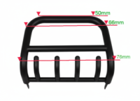 Кенгурятник QT006 Black (нерж.) для Nissan Pathfinder R51 2005-2014 гг